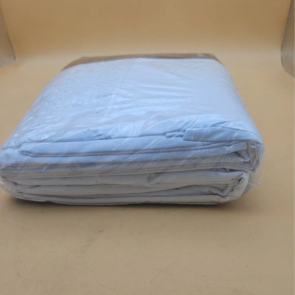 Vintage Springmaid 180 Percale Double Sheet Set NOS New White Floral Design